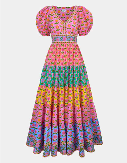 Pink City Prints Rainbow Mix Zizi Dress