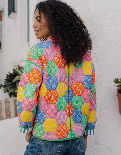 Pink City Prints Rainbow Patchwork Penny Jacket