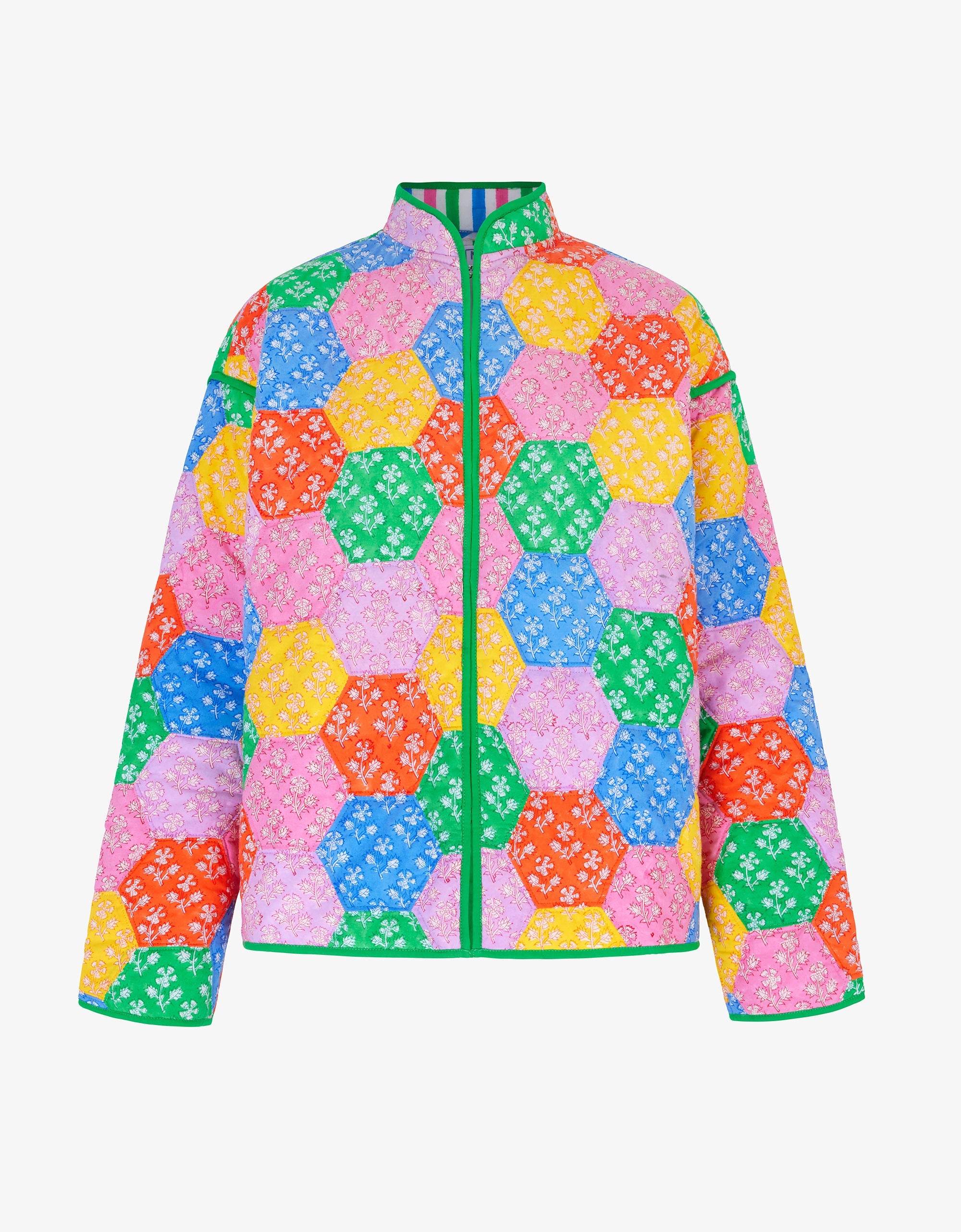 Pink City Prints Rainbow Patchwork Penny Jacket