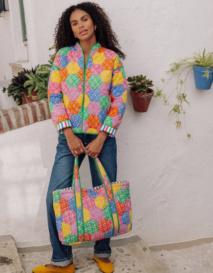 Pink City Prints Rainbow Patchwork Penny Jacket