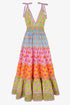 Pink City Prints Rainbow Zinnia Amour Dress