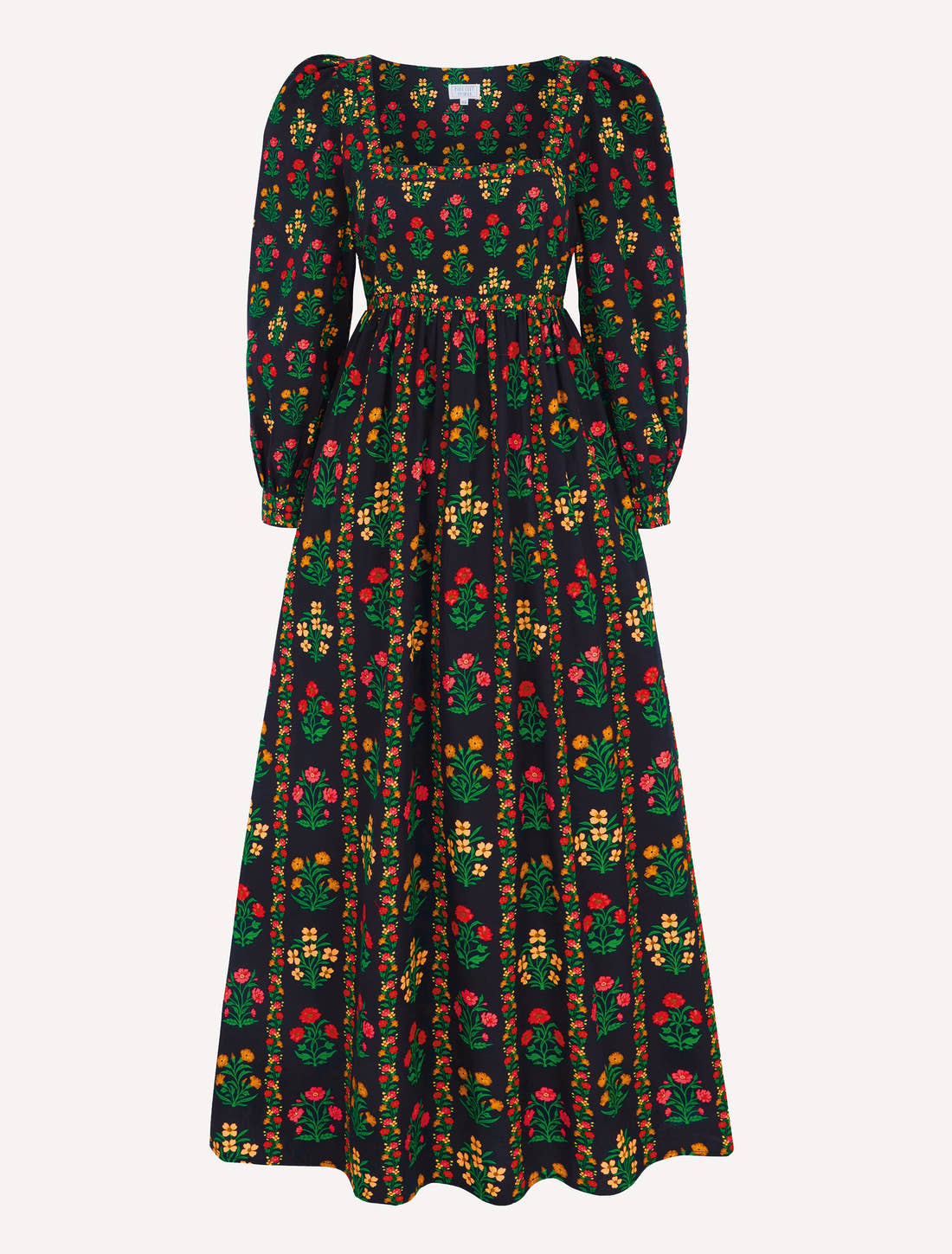 Pink City Prints Rose Border Cornelia Dress