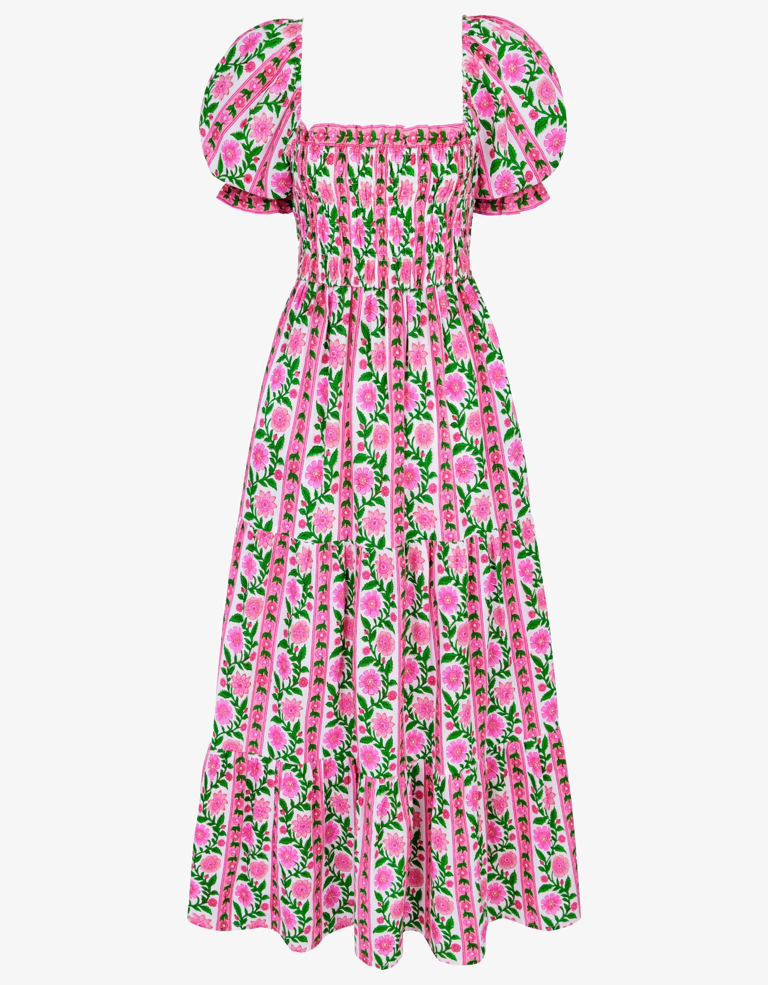 Pink City Prints Rose Border Palermo Dress