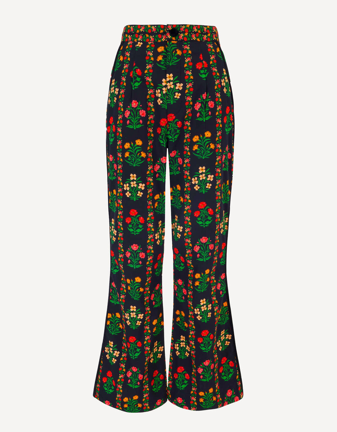 Pink City Prints Rose Border Romy Trousers