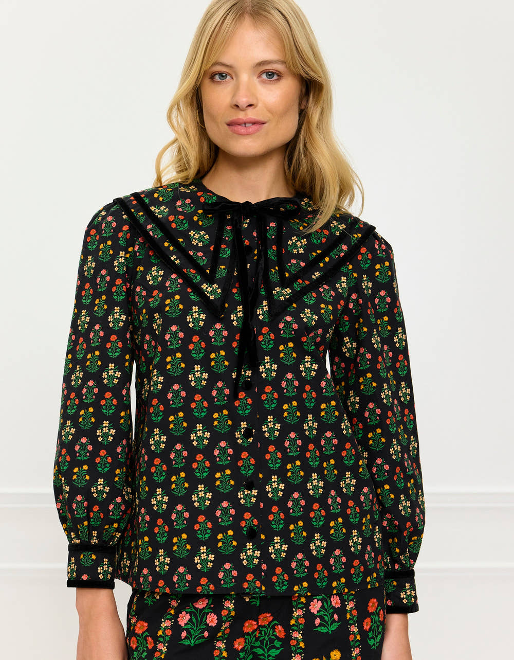 Pink City Prints Rose Buta Cleo Blouse