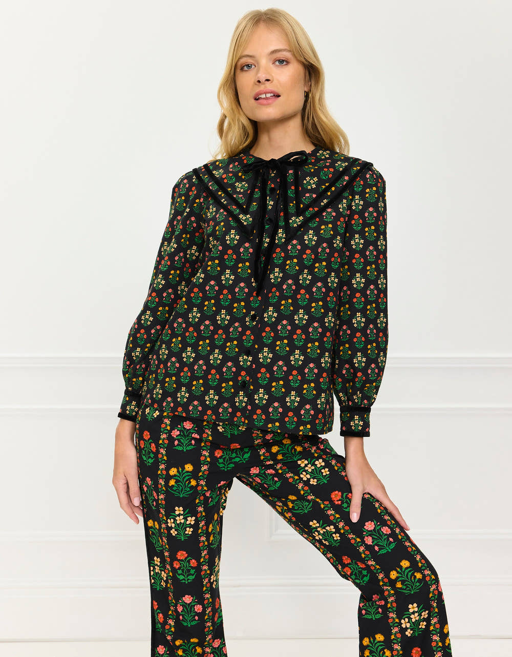 Pink City Prints Rose Buta Cleo Blouse