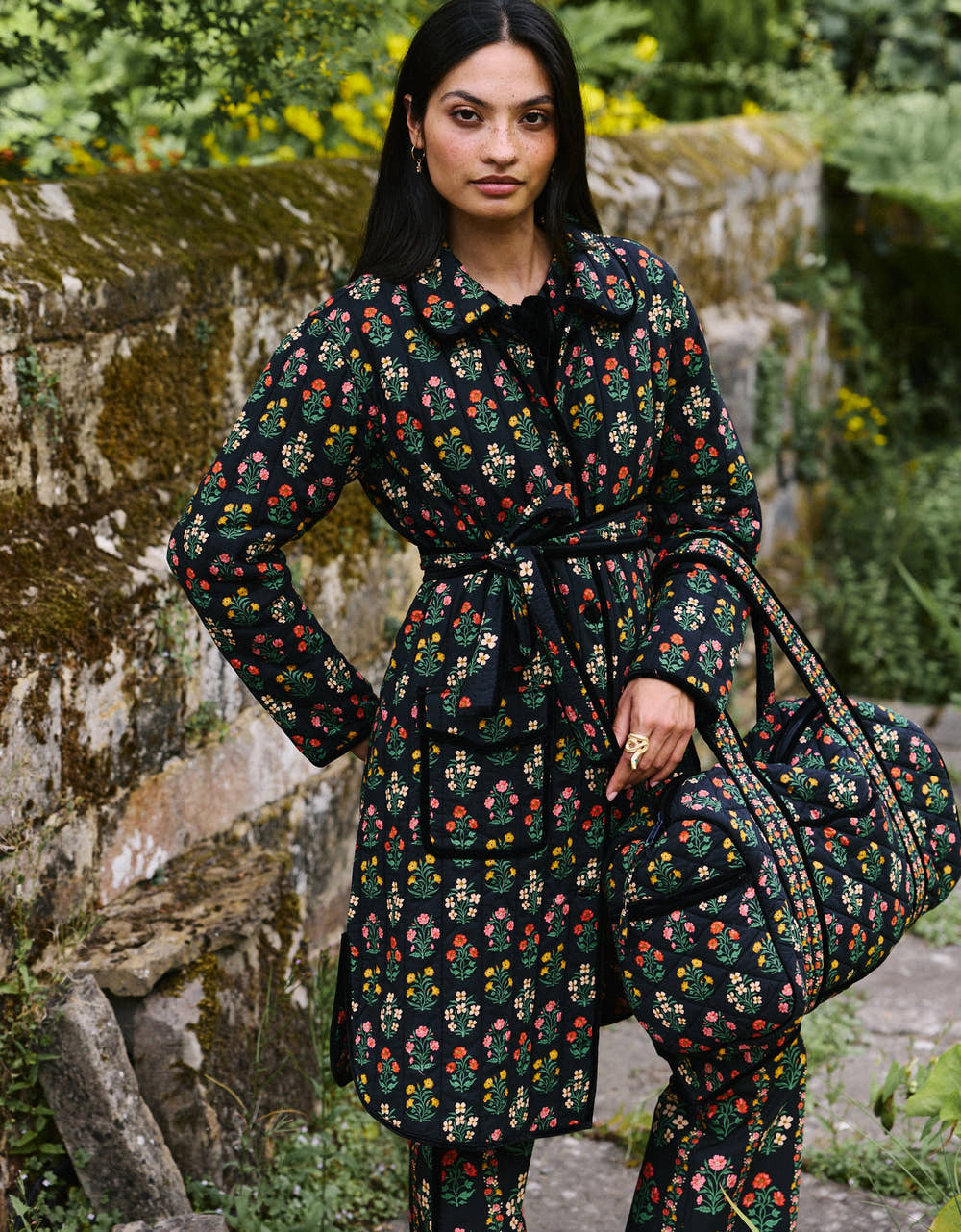 Pink City Prints Rose Buta Emma Jacket