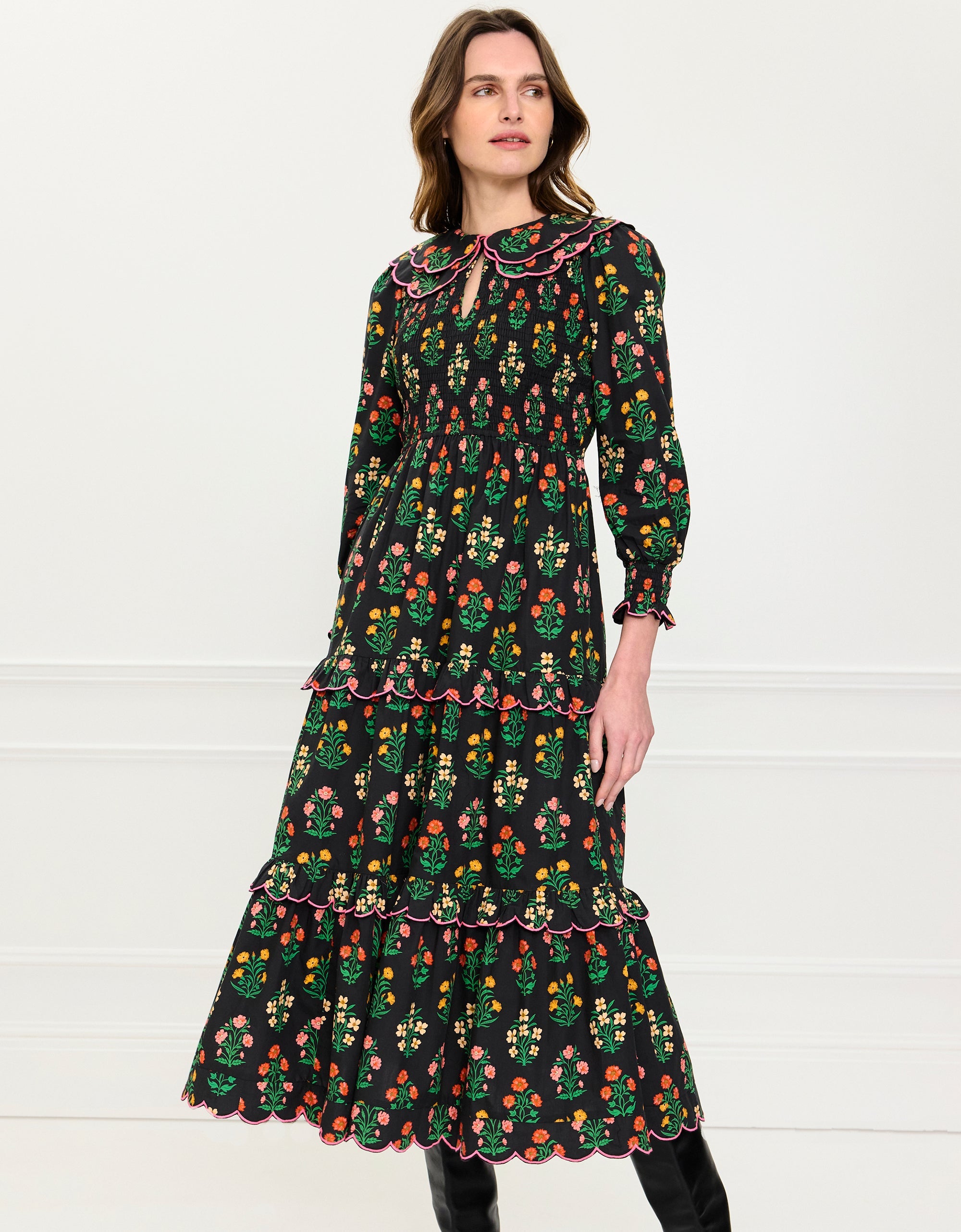 Pink City Prints Rose Buta Rita Dress