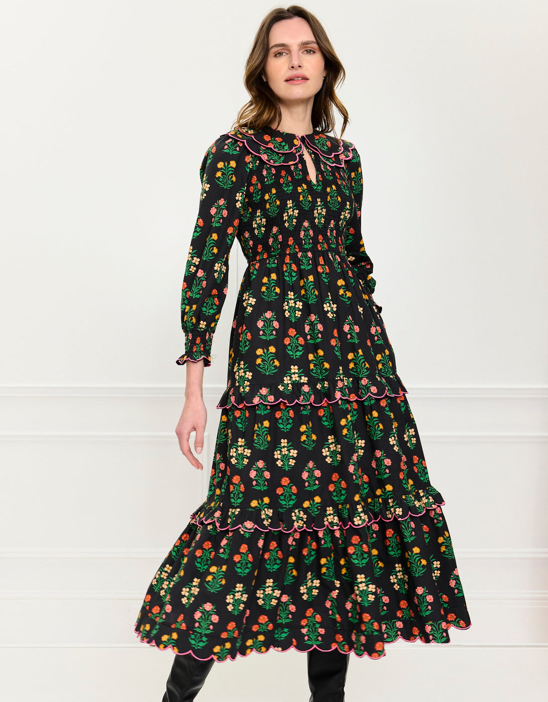 Pink City Prints Rose Buta Rita Dress