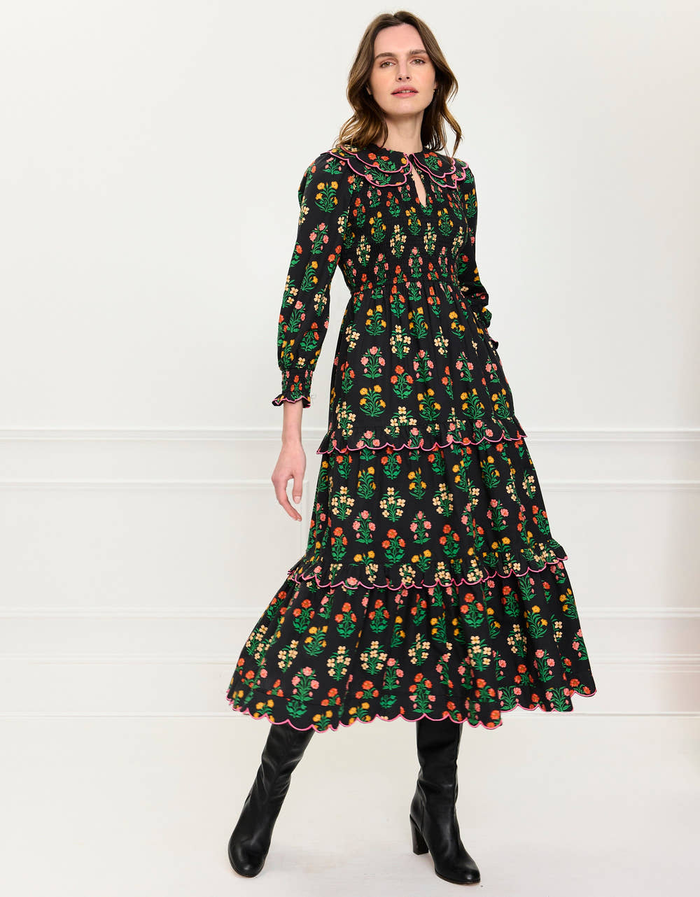 Pink City Prints Rose Buta Rita Dress