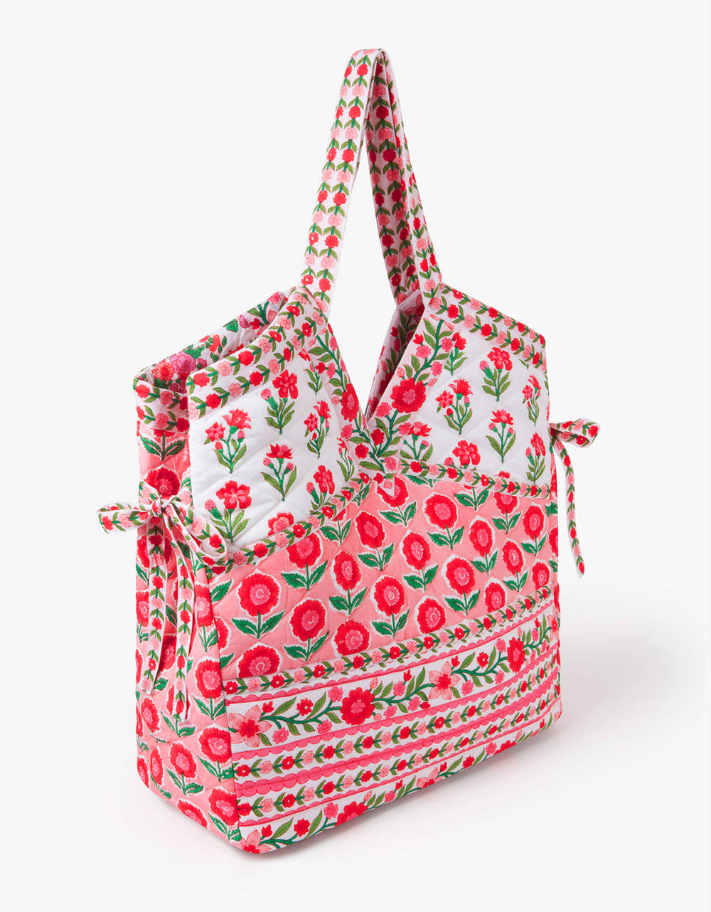 Pink City Prints Rose Folk Patchwork Bag
