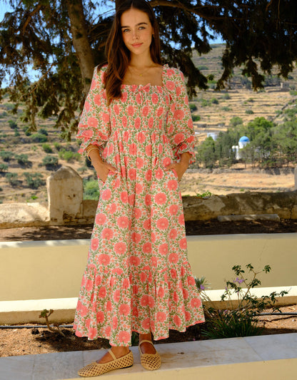 Pink City Prints Rosebud Meadow Nellie Dress