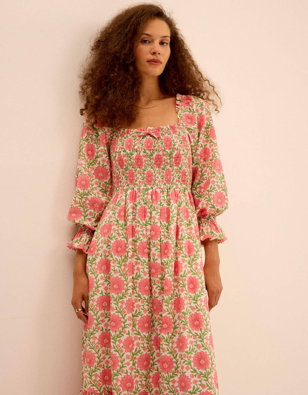 Pink City Prints Rosebud Meadow Nellie Dress