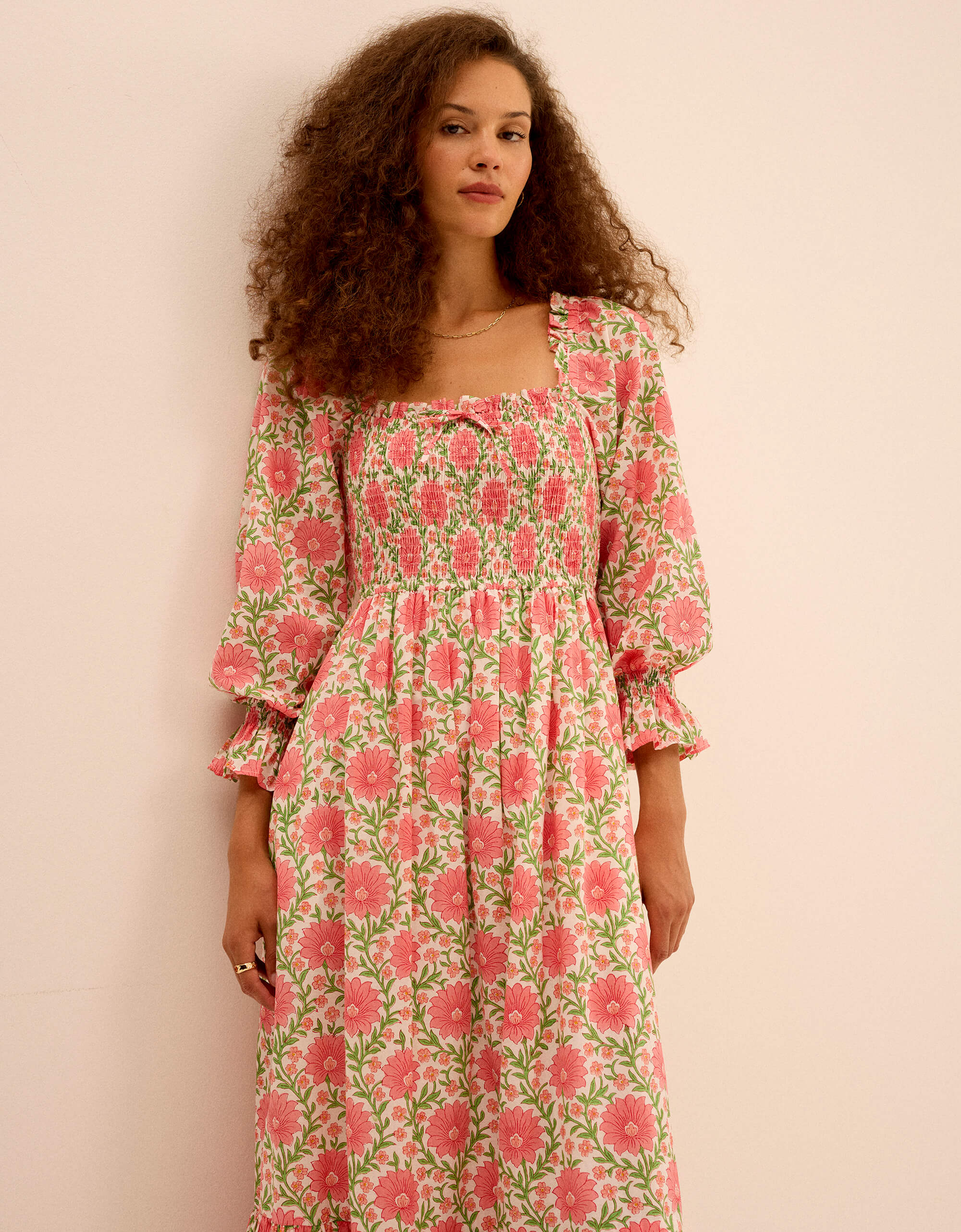 Pink City Prints Rosebud Meadow Nellie Dress