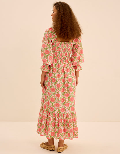 Pink City Prints Rosebud Meadow Nellie Dress