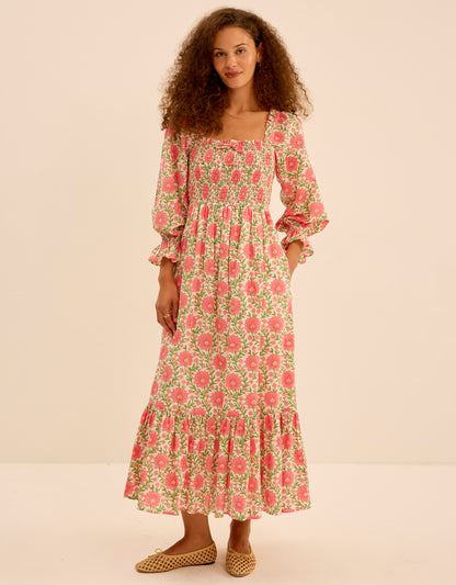 Pink City Prints Rosebud Meadow Nellie Dress