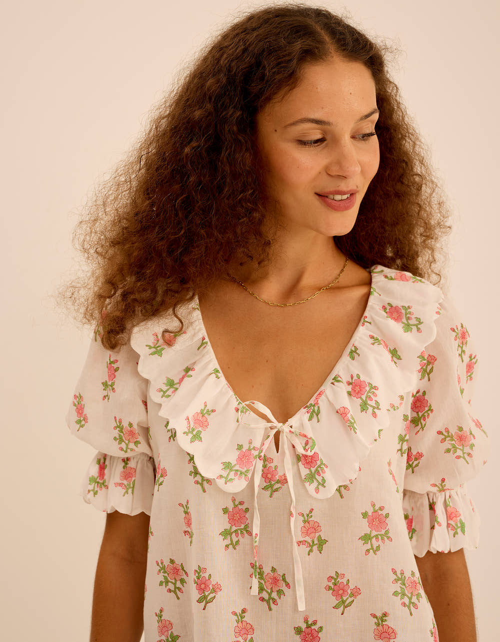 Pink City Prints Rosebud Posey Ava Blouse