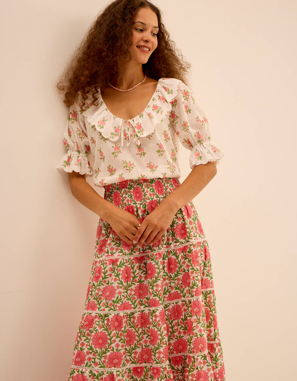 Pink City Prints Rosebud Posey Ava Blouse
