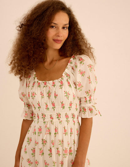 Pink City Prints Rosebud Posey Goldie Dress