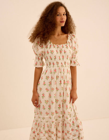 Pink City Prints Rosebud Posey Goldie Dress