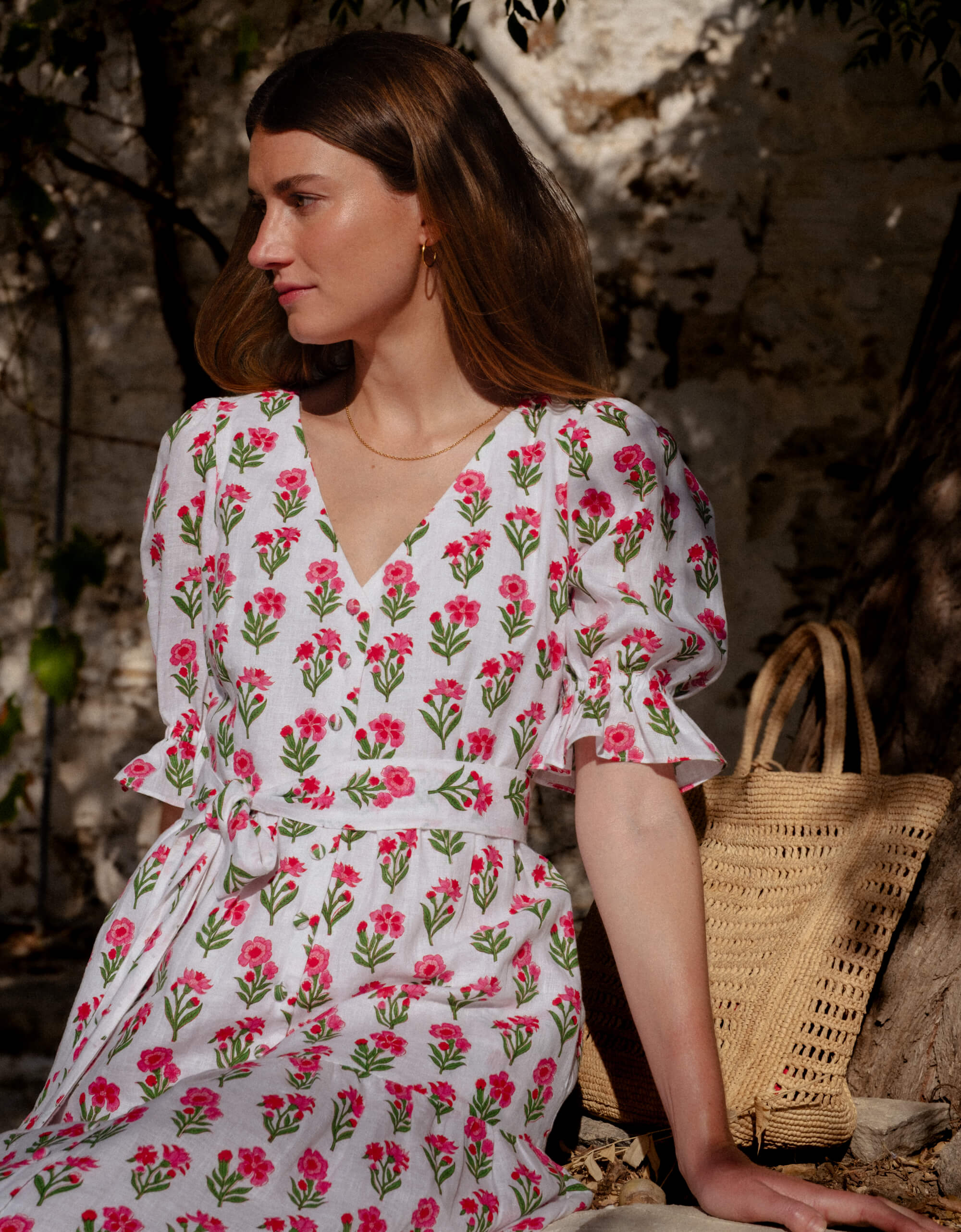 Pink City Prints Ruby Bloom Francis Dress