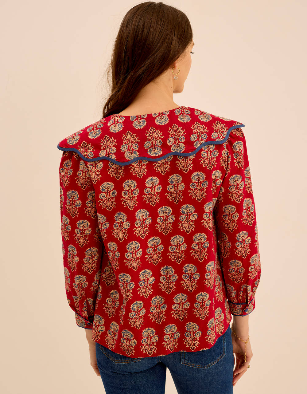 Pink City Prints Ruby Buta Apple Blouse
