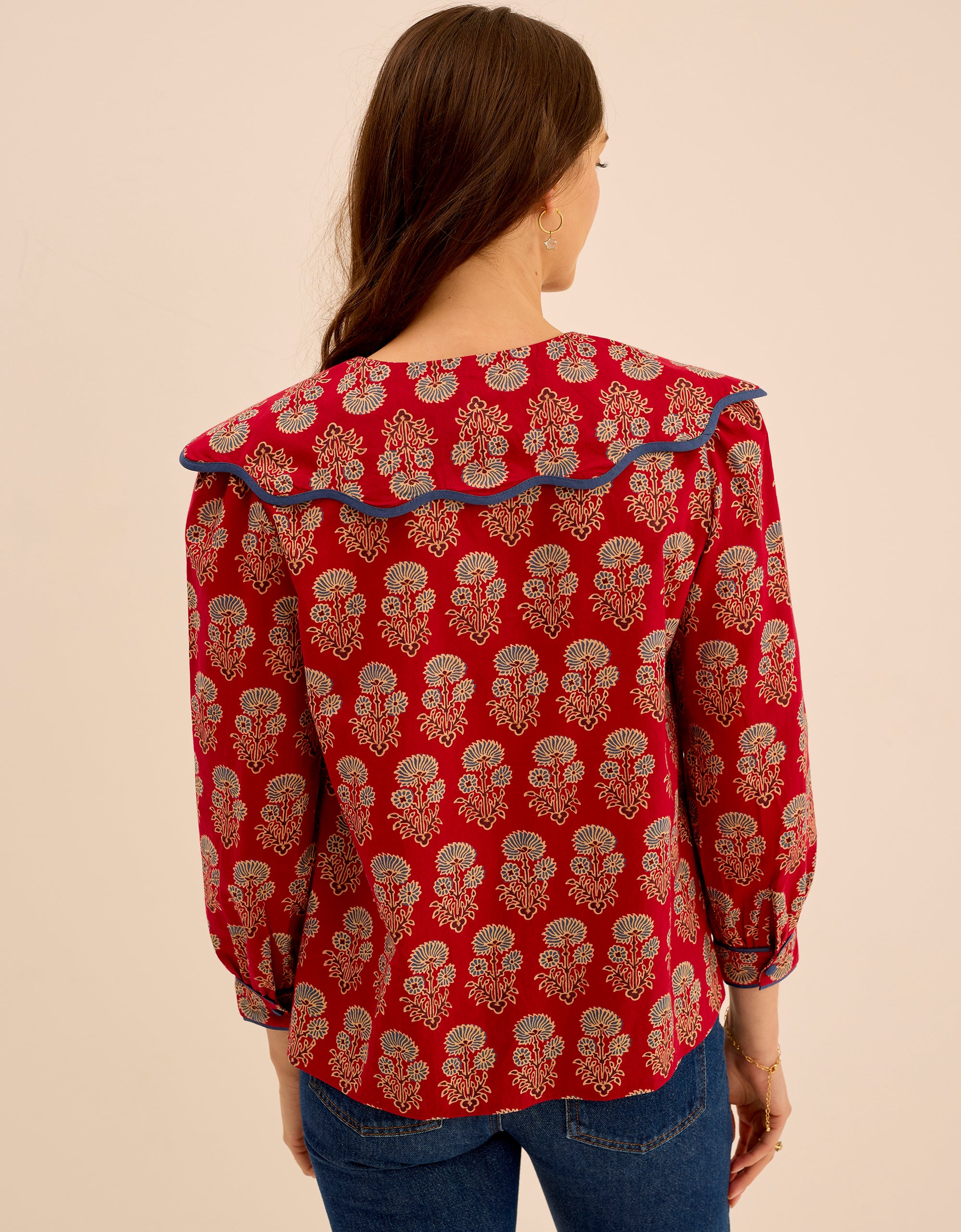 Pink City Prints Ruby Buta Apple Blouse