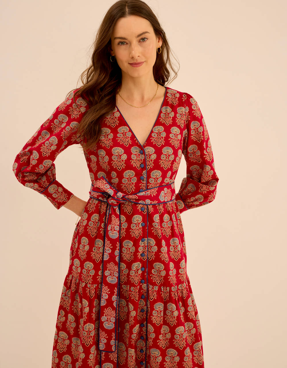 Pink City Prints Ruby Buta Francis Dress