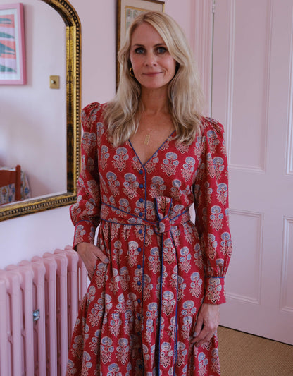 Pink City Prints Ruby Buta Francis Dress