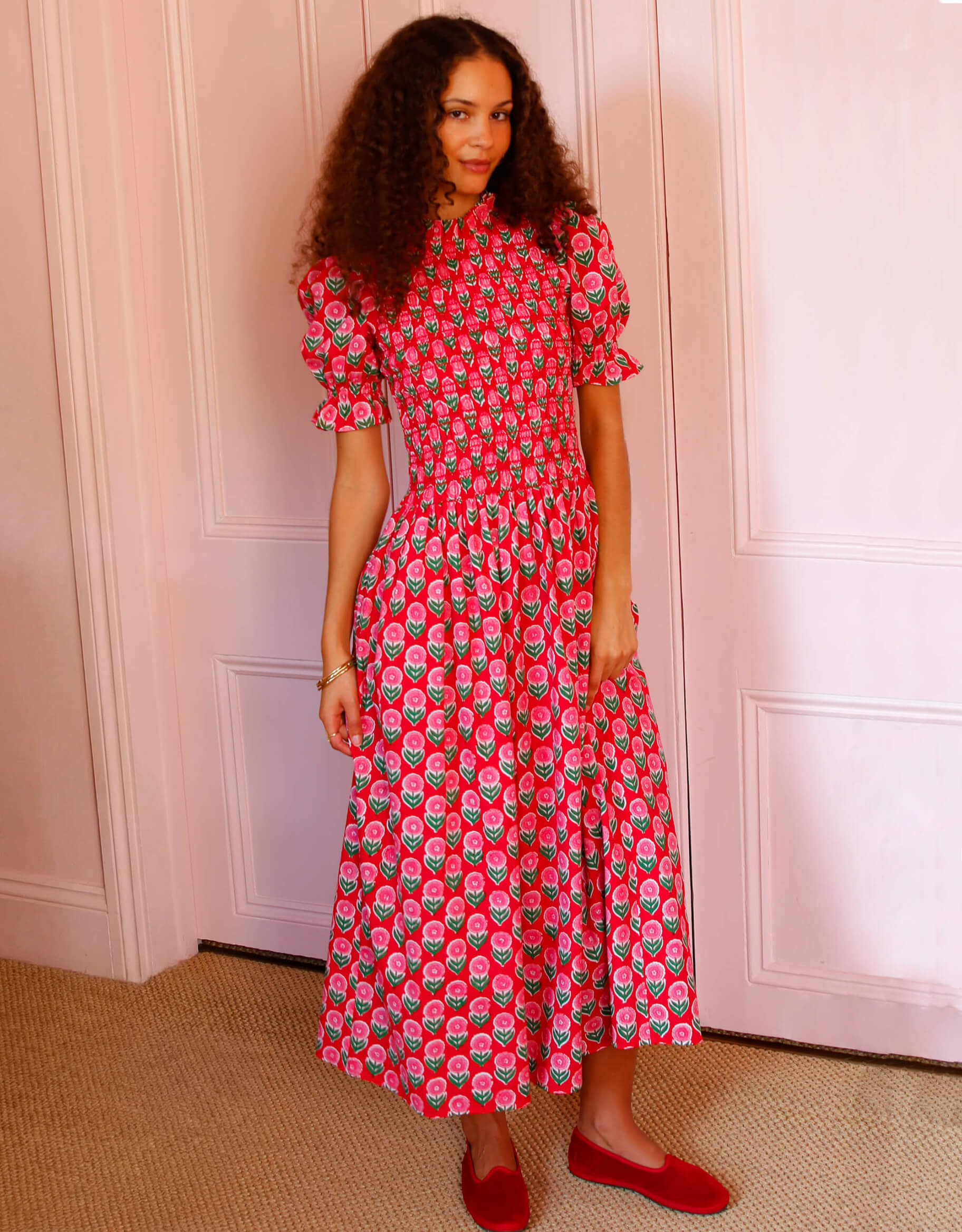 Pink City Prints Ruby Buta Lorenne Dress