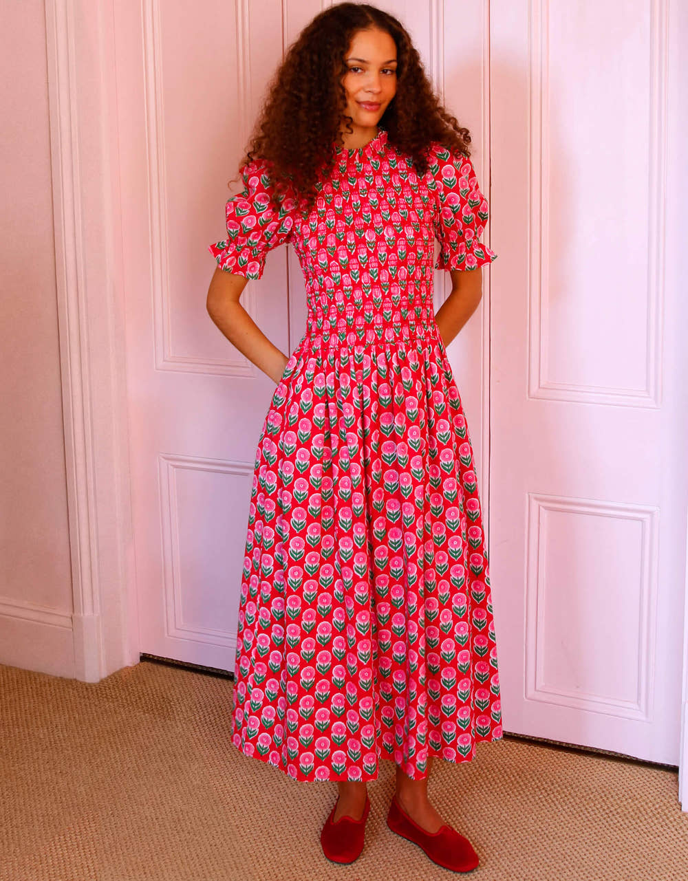 Pink City Prints Ruby Buta Lorenne Dress