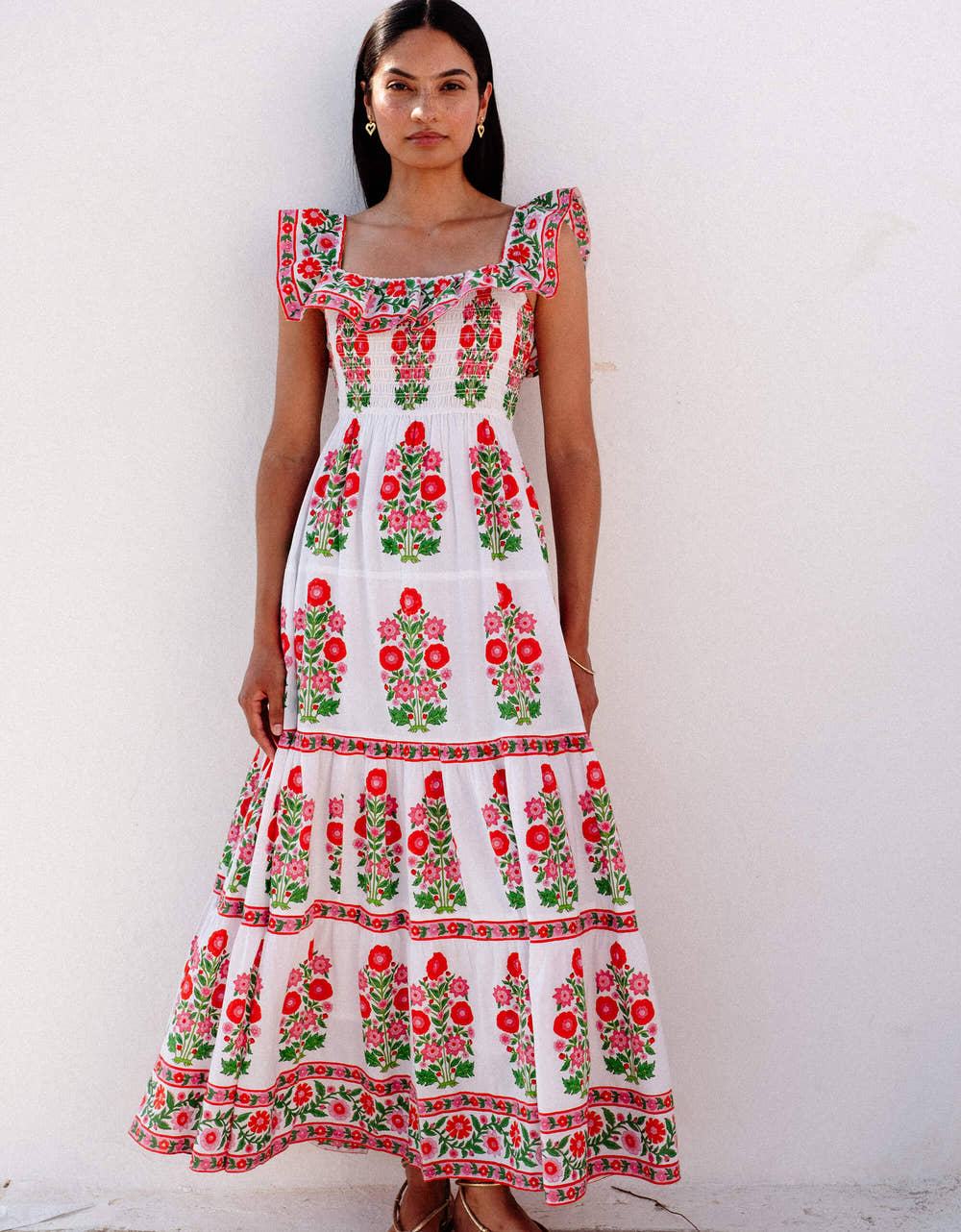 Pink City Prints Ruby Poppy Carrie Dress
