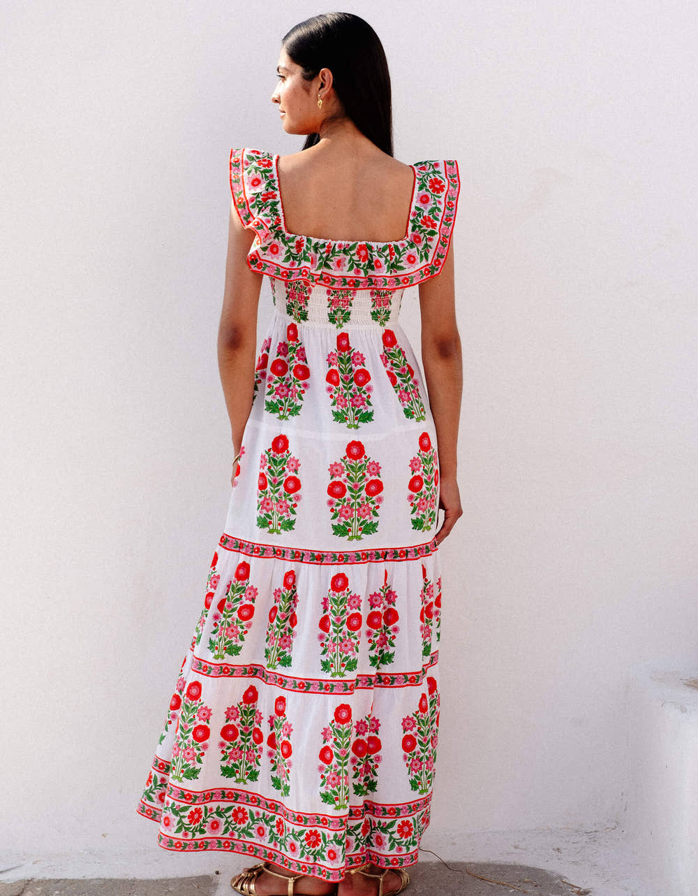 Pink City Prints Ruby Poppy Carrie Dress