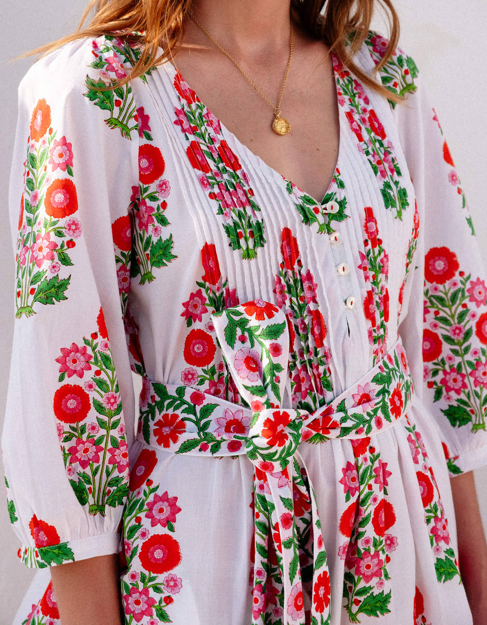 Pink City Prints Ruby Poppy Cayman Kaftan