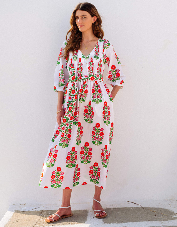 Pink City Prints Ruby Poppy Cayman Kaftan
