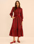 Pink City Prints Ruby Tartan Charlotte Dress