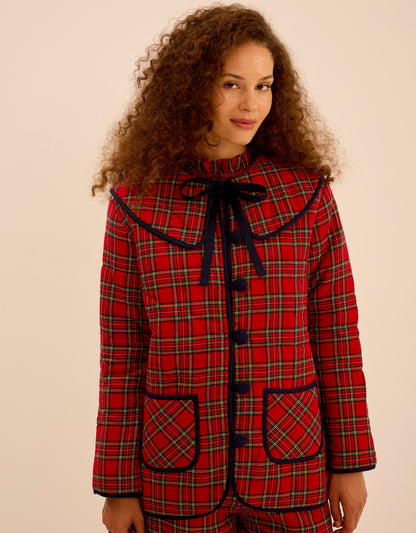 Pink City Prints Ruby Tartan Simone Jacket