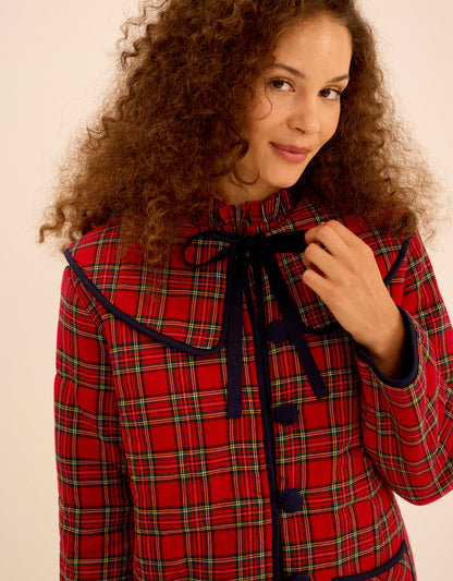 Pink City Prints Ruby Tartan Simone Jacket