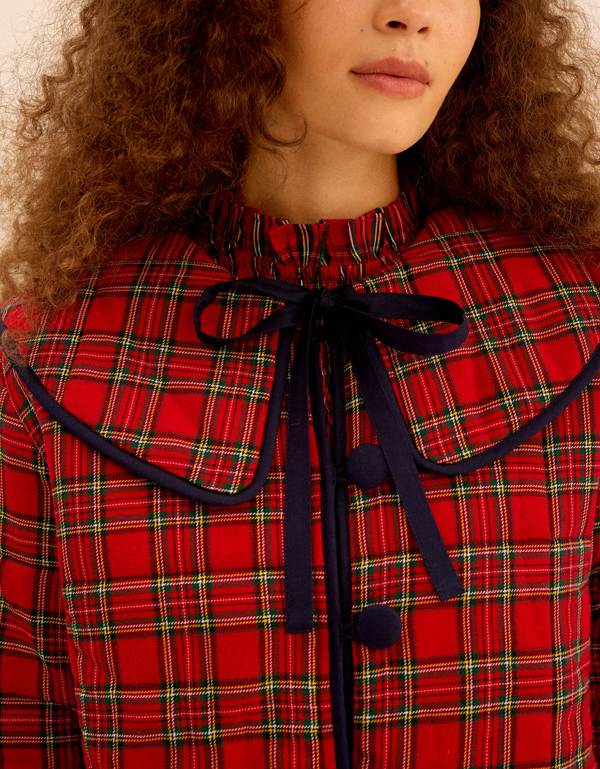 Pink City Prints Ruby Tartan Simone Jacket
