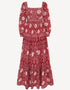 Pink City Prints Rust Borders Lucia Dress