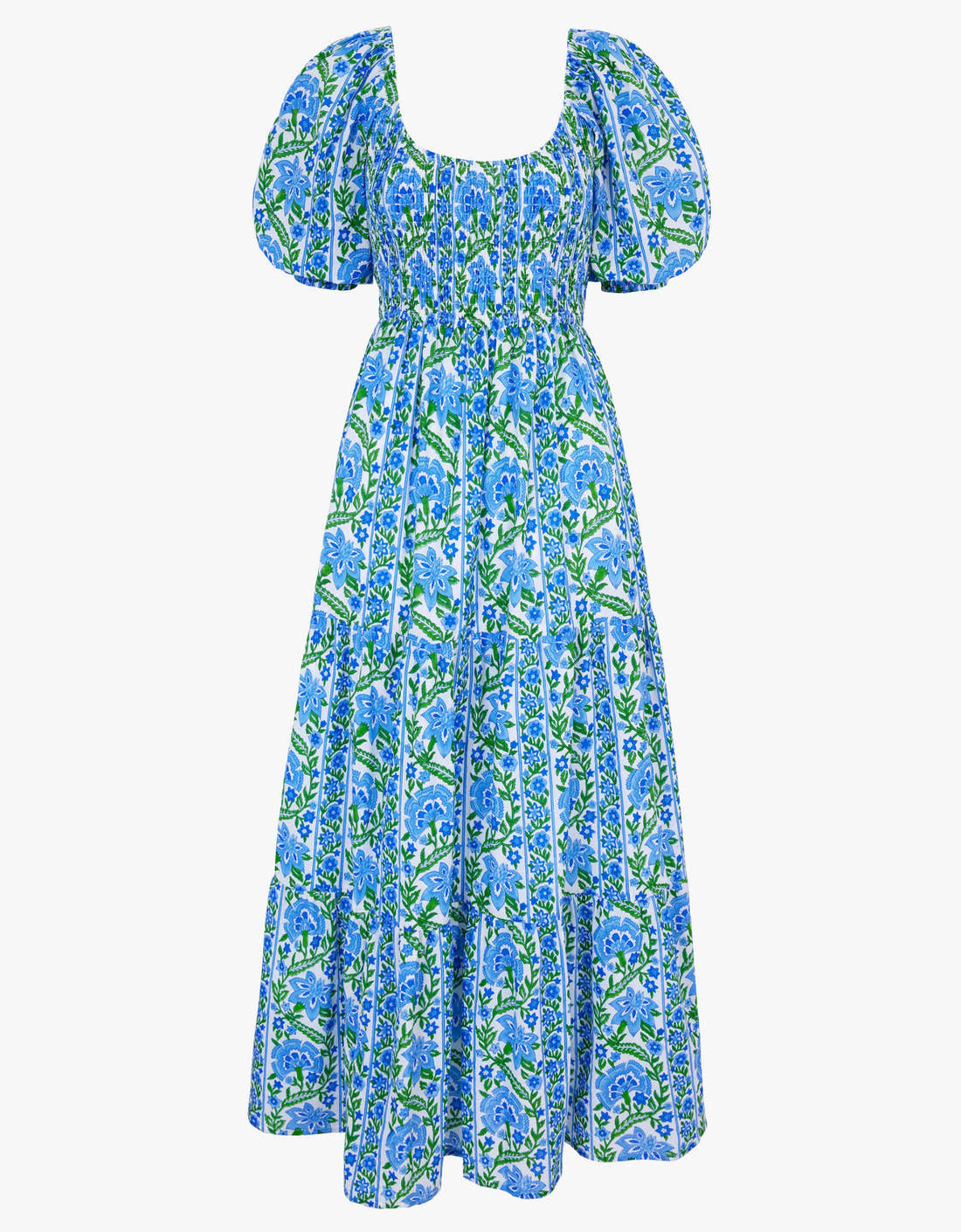 Pink City Prints Sapphire Border Angelina Dress