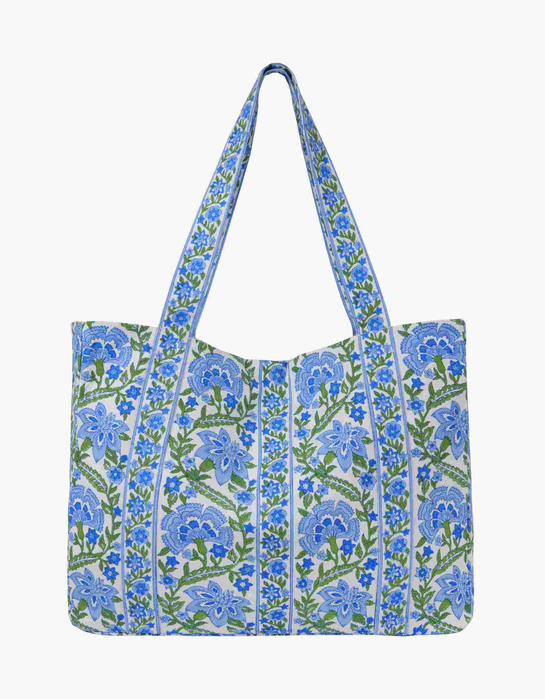 Pink City Prints Sapphire Border Tote Bag