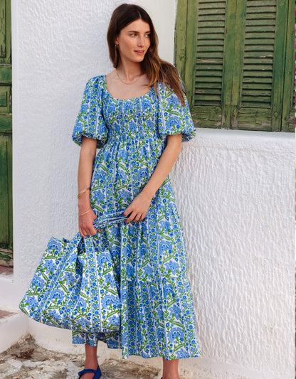 Pink City Prints Sapphire Border Tote Bag