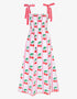 Pink City Prints Scalloped Cherry Immy Dress