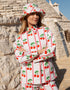 Pink City Prints Scalloped Cherry Romy Jacket