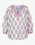 Pink City Prints Schiffli Folk Posey Boho Blouse