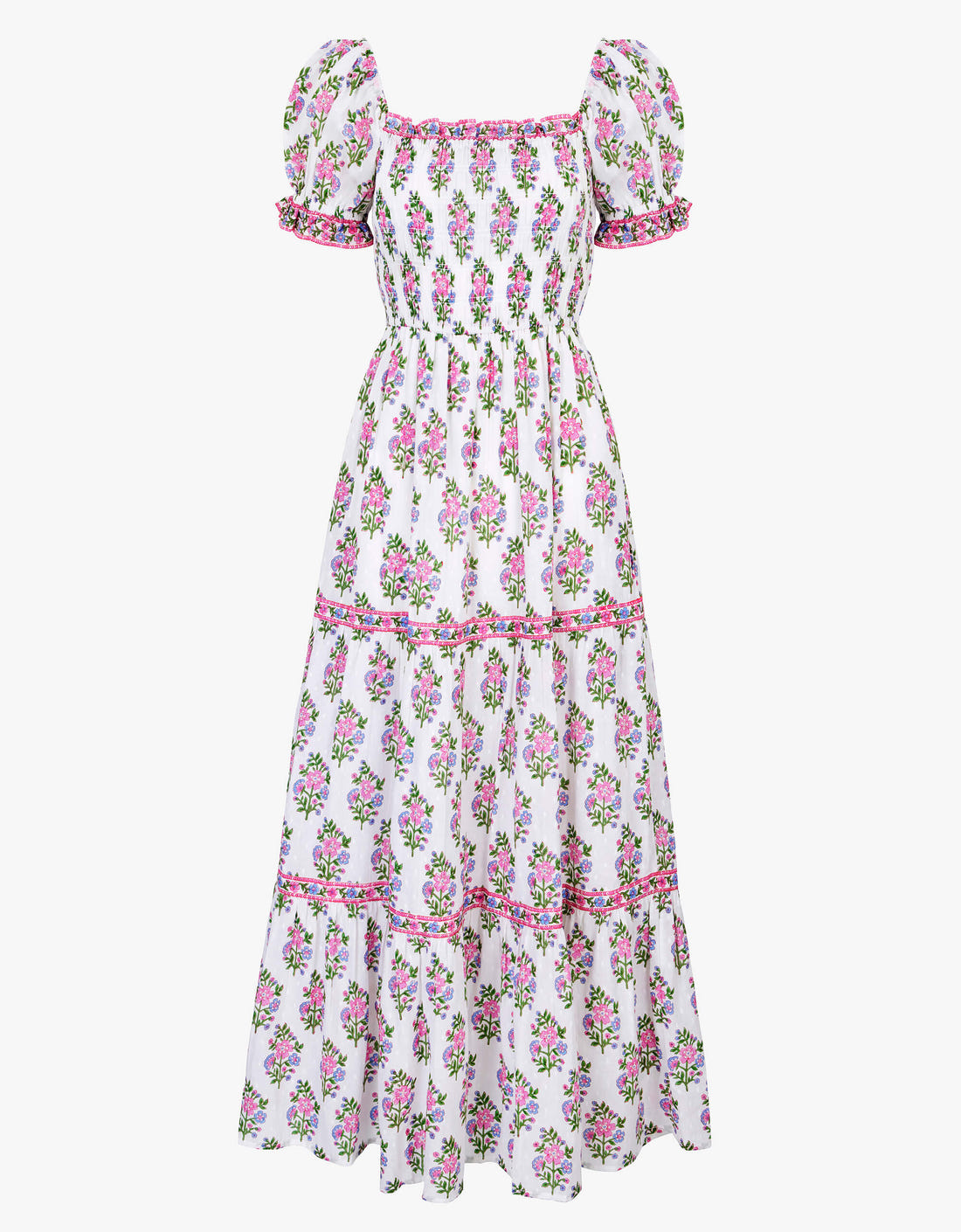 Pink City Prints Schiffli Folk Posey Palermo Dress