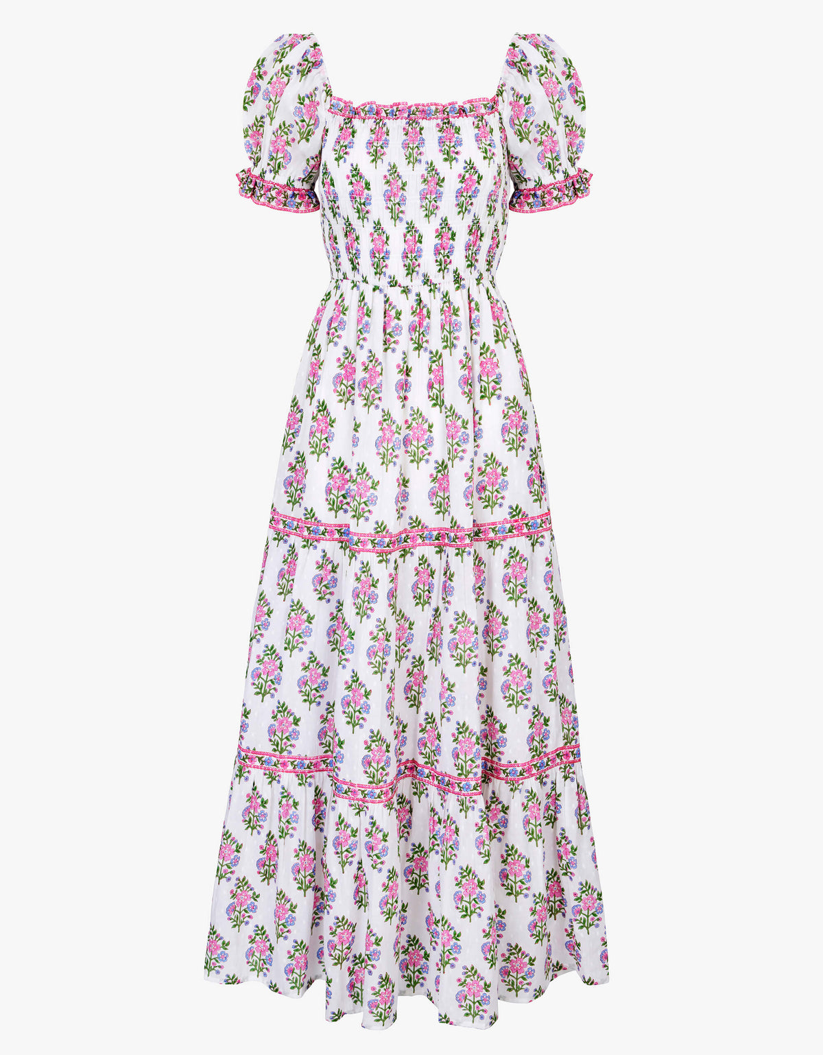 Pink City Prints Schiffli Folk Posey Palermo Dress