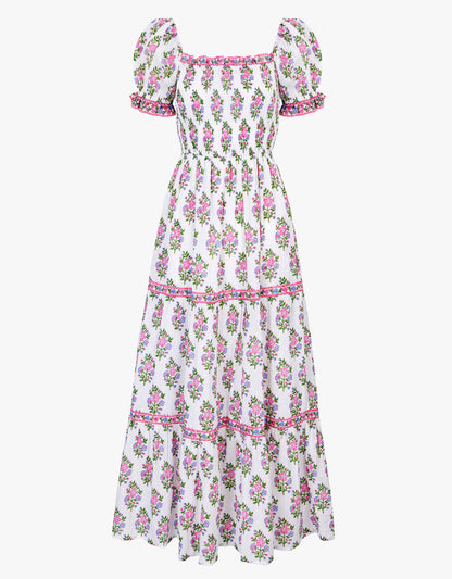 Pink City Prints Schiffli Folk Posey Palermo Dress