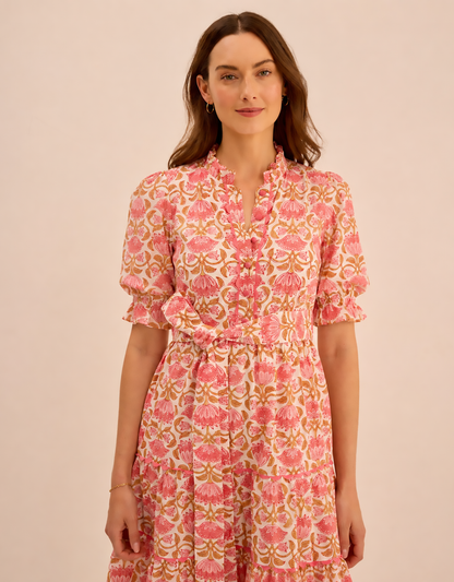 Pink City Prints Sienna Rose Matilda Dress